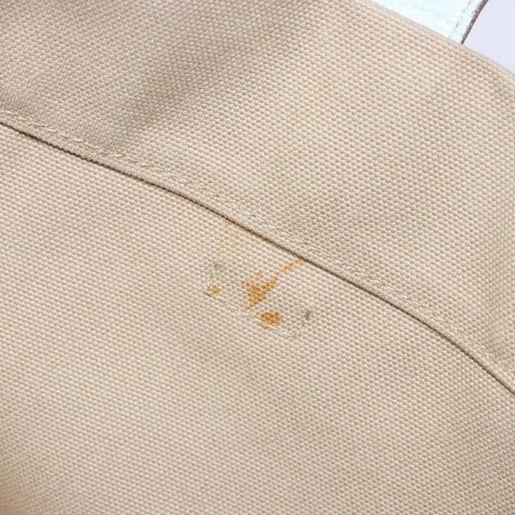 PRADA Tote Bag Canvas Beige Auth 137463 - Picture 10 of 16